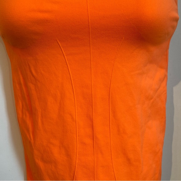 Bebe Sport Orange Mesh Activewear Tank Top M/L - Picture 7 of 16